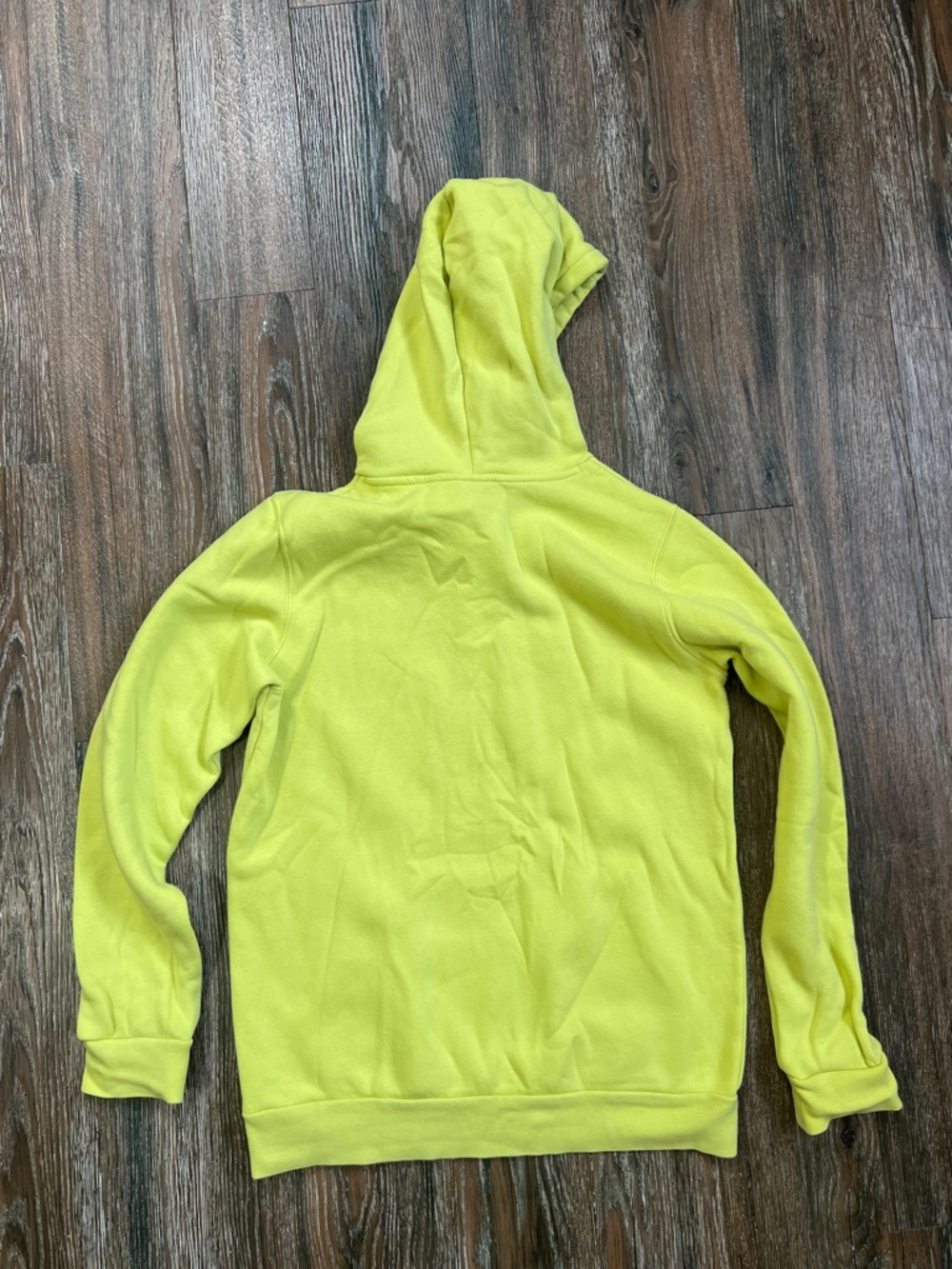 Under Armour Neon Yellow Kids Hoodie Sweatshirt - Picture 4 of 4